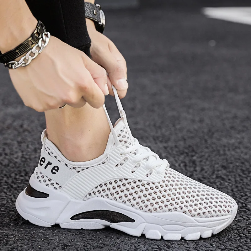 

Summer Breathable Thin Men's Shoes Mesh Surface Shoes Trendy Sports Casual Versatile Men's Deodorant Mesh Surface Lightweight