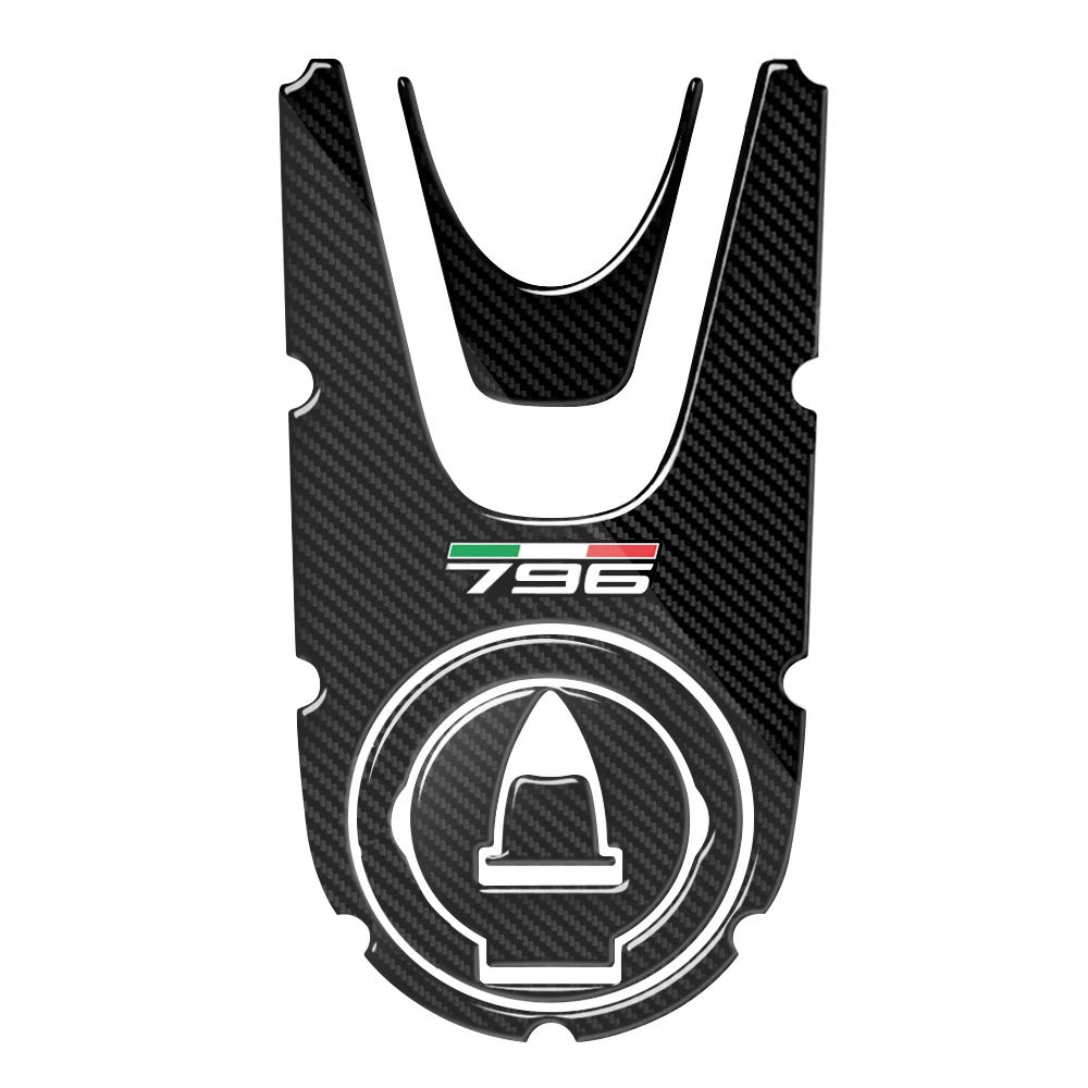 For Ducati Monster 796 2008-2014 3D Carbon-Look Motorcycle Gas Cap Sticker Tank Pad Protector