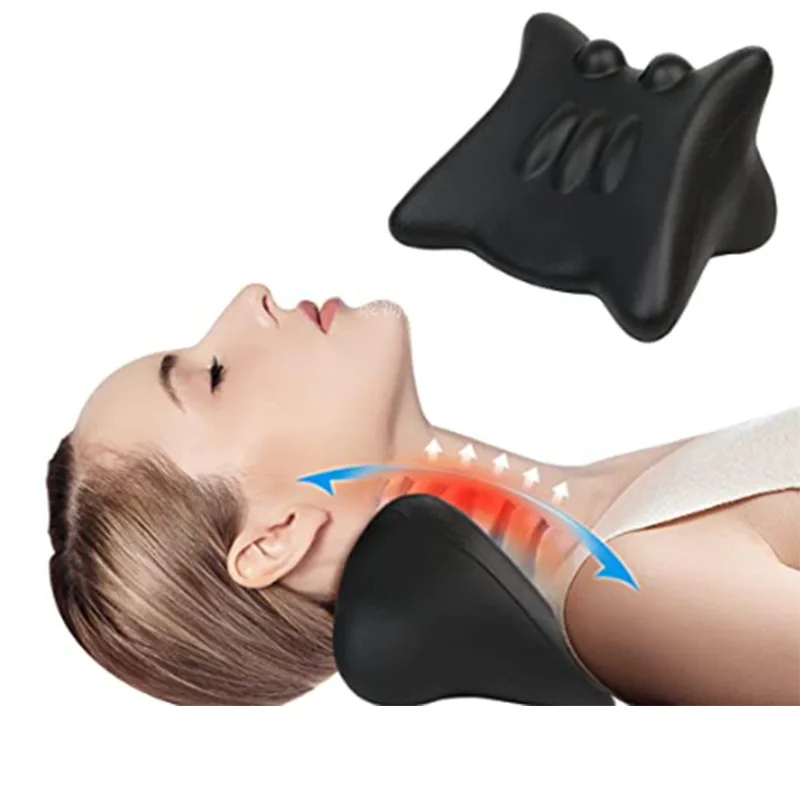 

Electric Massager Cervical Pillow Hot Compress Vibration Massage Neck Traction Relax Sleeping Memory Foam Pillow Spine Support