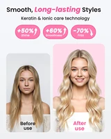 ⁦فرشاة تصفيف وتجعيد شعر حرارية 110-240 فولت – كثافة وتصفيف احترافي.⁩ - الصورة ⁦6⁩