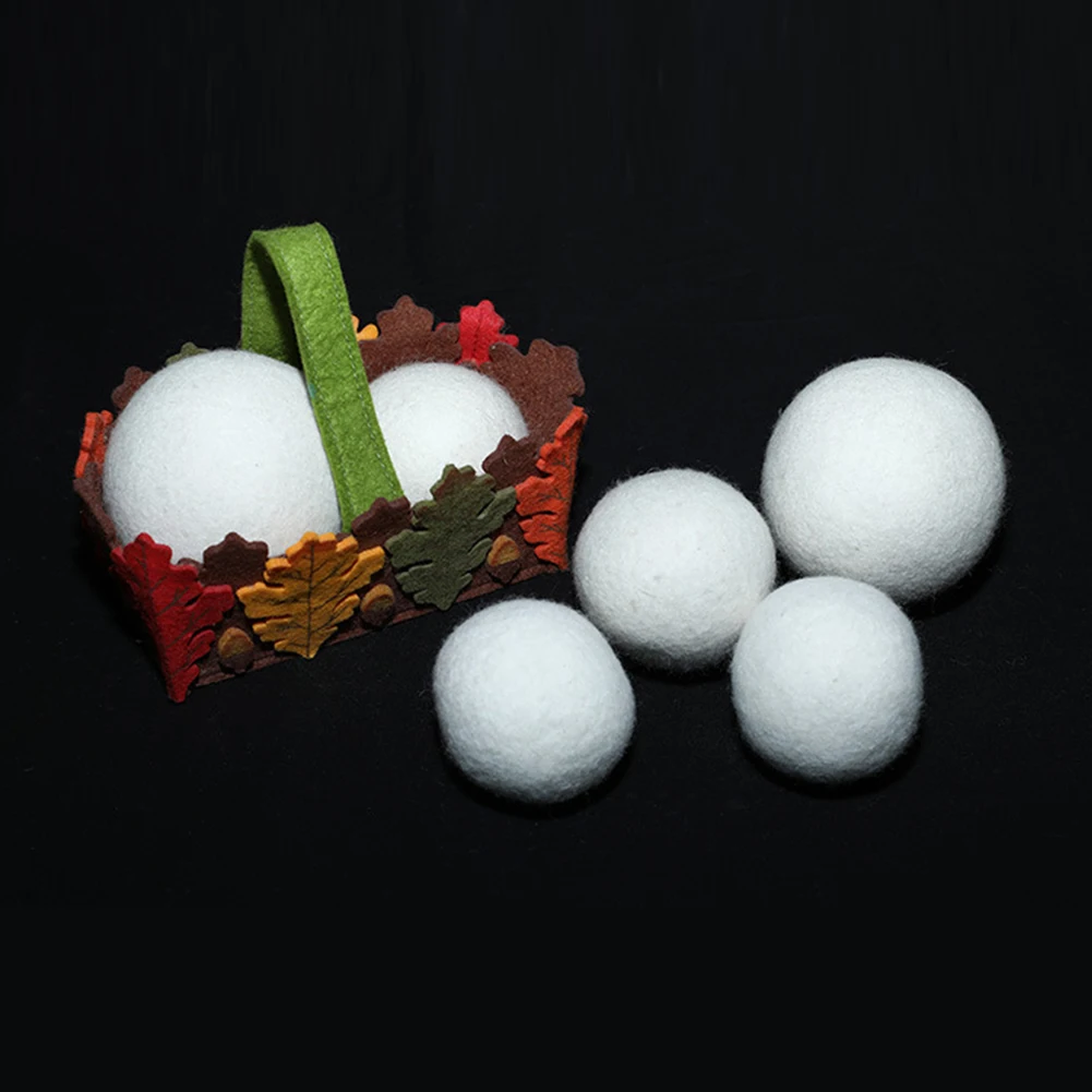 Laundry Ball Soften Fabric Wool Dryer Balls 3cm/4cm/5cm Home Washing Balls To Reduce Drying Time Bathroom Laundry Accessories