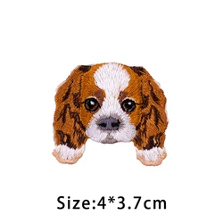 Adorable Puppy Dog Embroidered Patch for Kids' Clothing and Accessories (King charles spaniel)