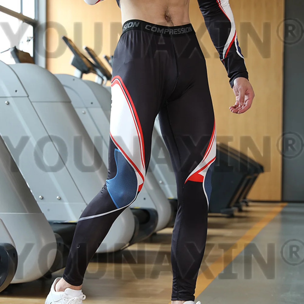 Men's Big Size Sports Pants Tight Running Basketball Skinny Sportswear Fitness Traning Gym Trousers S M L XL 2XL 3XL 4XL