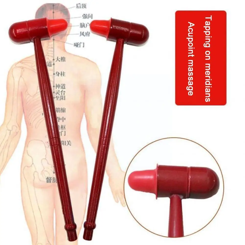 

Massage Solid Wood Massage Hammer Knock Back Hammer Massage Stick Relax Tools Rubber Hammer Hammer D5P4