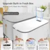 25 Lbs Rice Dispenser, Large Cereal Dry Food Storage Containers with Measuring Cup,BPA-Free Household for Kitchen Pantry 4