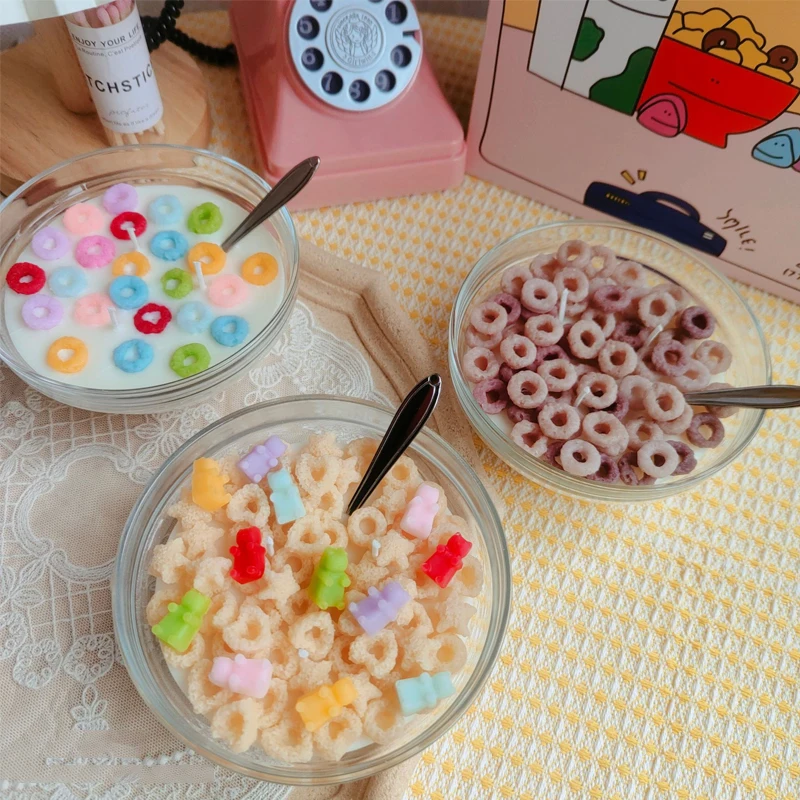 Factory Wholesale High Quality Cereal Candle Cereal Bowl Candle