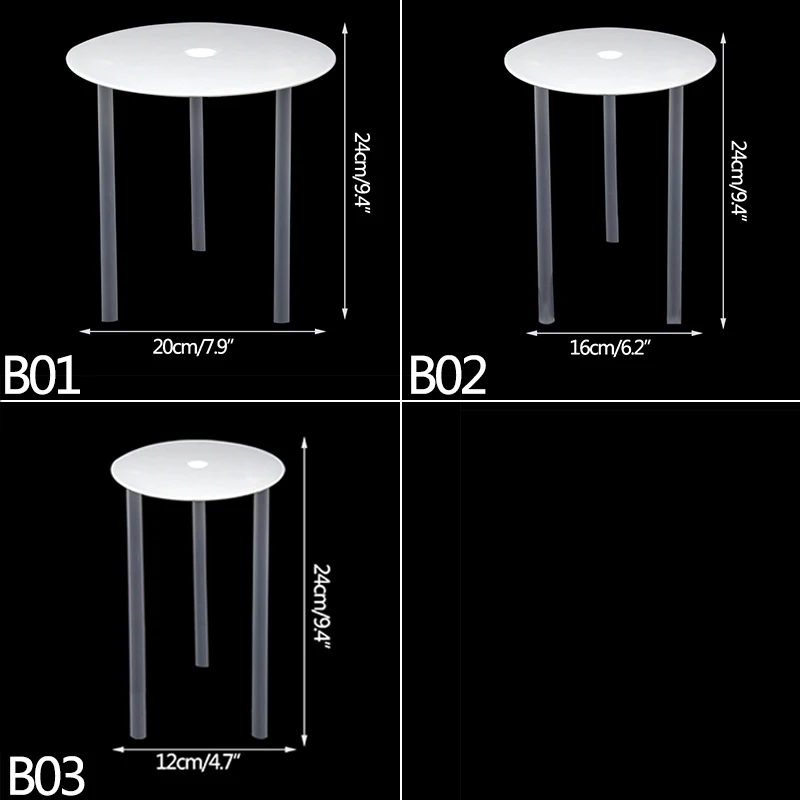 6/8/10inch Multi-layer Cake Stand Suspended Gasket Support Frame Round Dessert Support Spacer Piling Bracket Baking Tools Supply