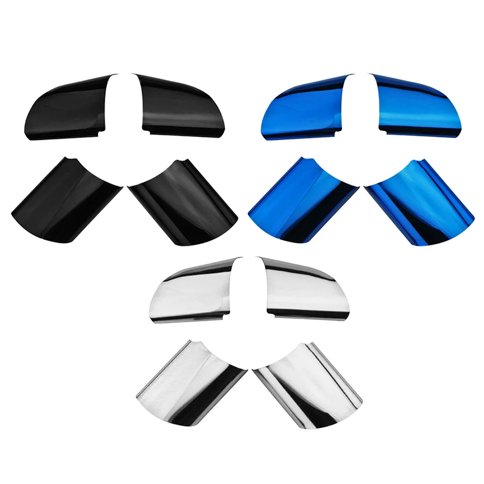 DEMULAX Adesivo for rivestimento del pannello dei pulsanti del volante, for Ford, for Focus 2 MK2 2005-2011, accessori for auto in fibra di carbonio Decorazione del volante(3Pcs Style