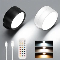Led Wall Lamp Touch Control IR Remote 360 Rotatable USB Recharge Wireless Portable Night Light For Bedside Bedroom Reading Lamp 1