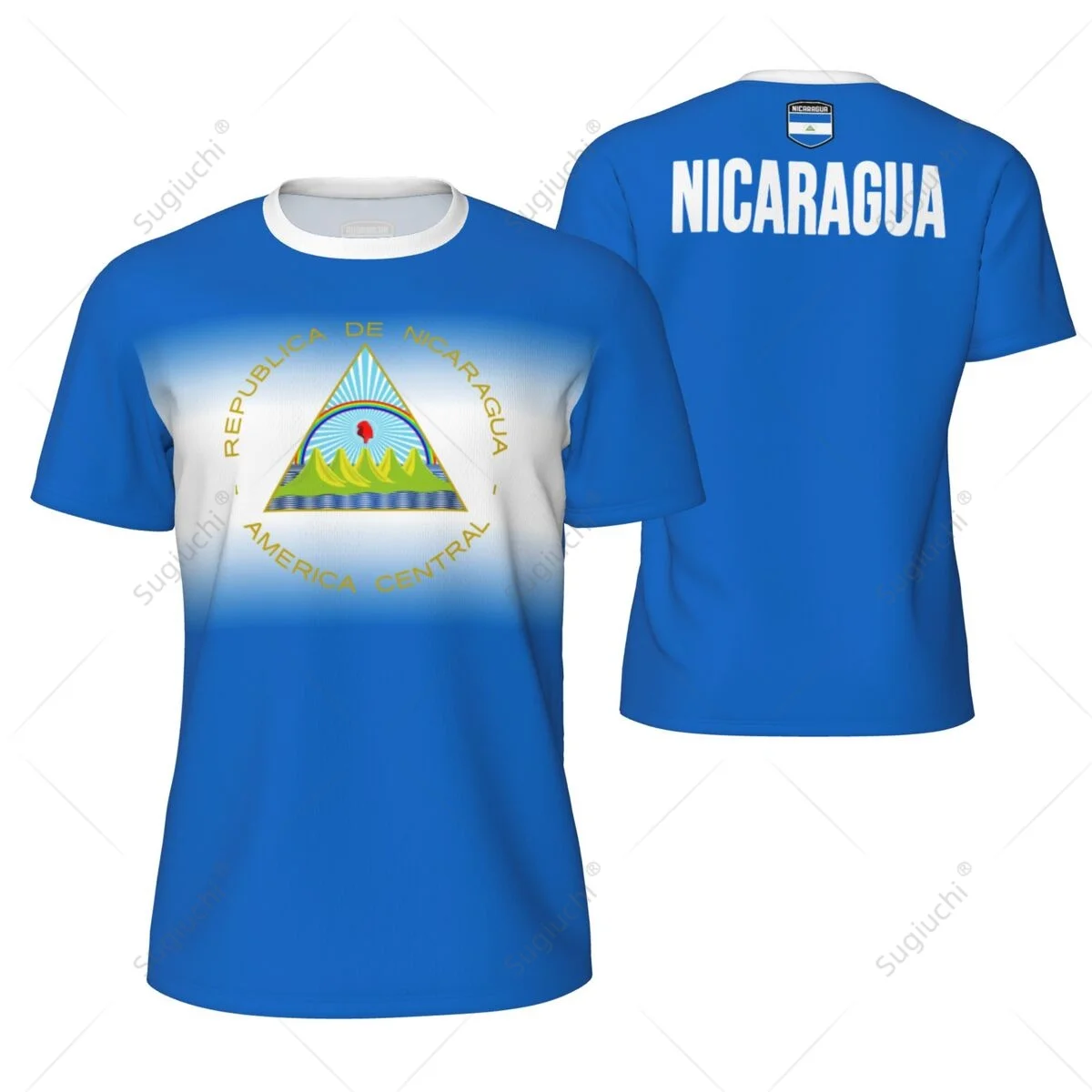 Camiseta Vintage Con Bandera Nicaragüense De Nicaragua, Negro