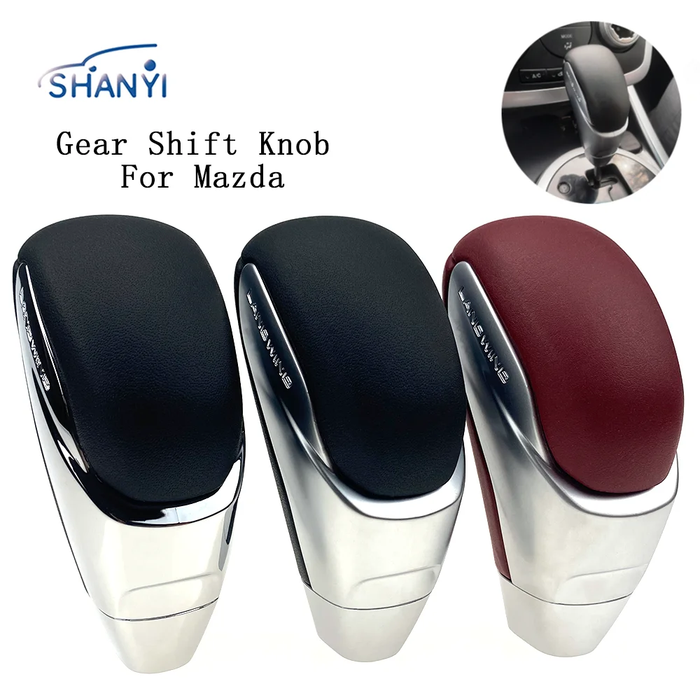 เกียร์อัตโนมัติเกียร์ Shift Knob สำหรับ Mazda 3 5 6 8สำหรับ MX 5สำหรับ