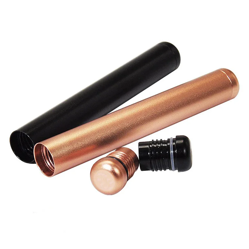 2pcs Metal Tube Storage Container 110mm King Size Holder Airtight Waterproof Smoking Accessories Gift for Men 5