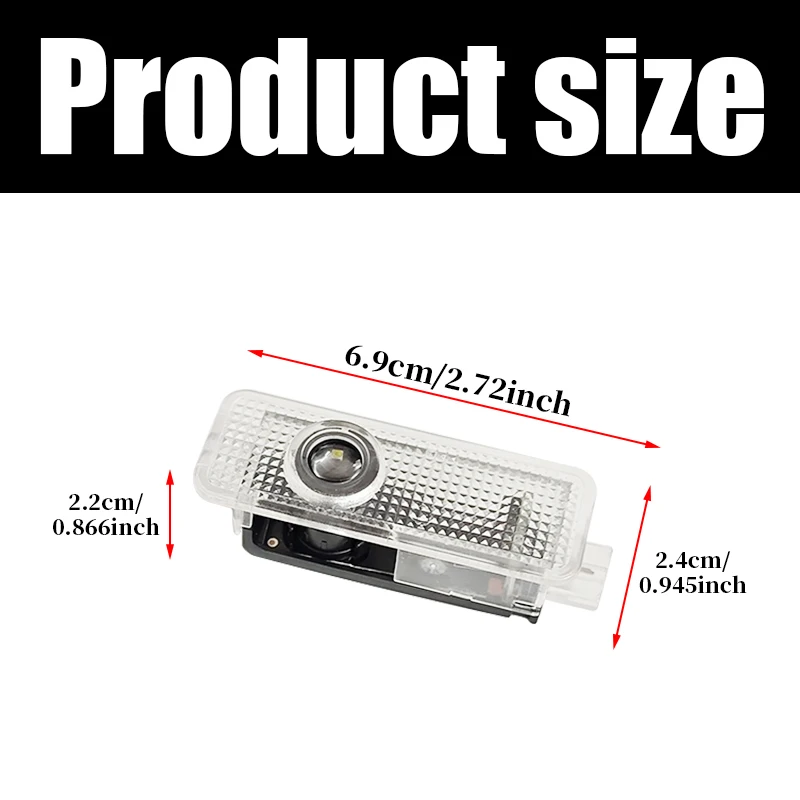 랜드로버 레인지로버 디스커버리 프리랜더 이보크 SVR 2003-2023용 플러그 앤 플레이 LED 자동차 도어 웰컴 로고 프로젝터 라이트 2개