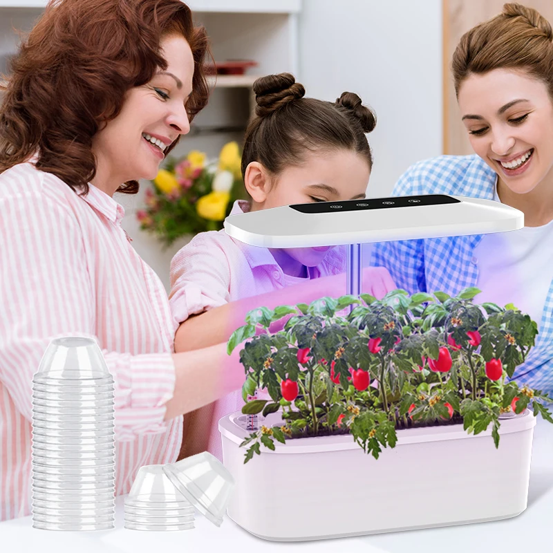 50 Hydroponic plant seedling cover soilless cultivation transparent insulation cover and air generator compatible seed pod kit