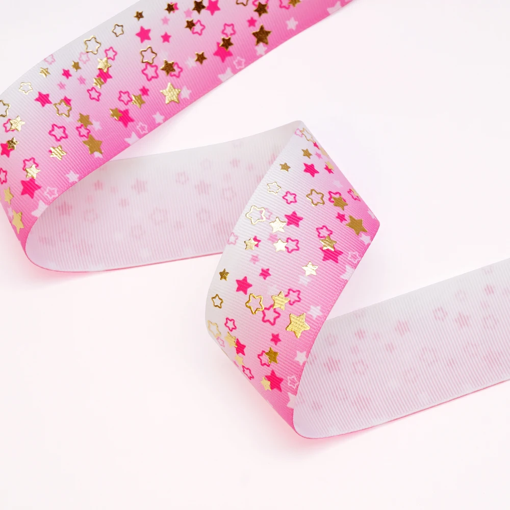 Pink Bows & Dots Grosgrain Ribbon - 1 1/2