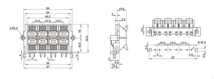 Cltgxdd 1 stücke 2 3 4 6 8 10 12 14 Positionen Stecker Terminal Push-In Jack Last Frühling audio Lautsprecher Terminals Steckdose Clip – Detail 7
