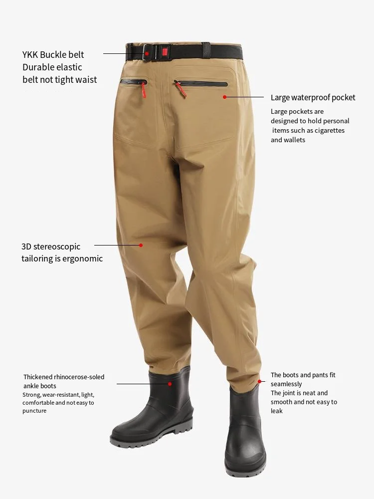 Loin Fishing Waders River Lake Lure Wading Pants Travel Sea Clothing Outdoors Waterproof Overalls Breathable Comfort