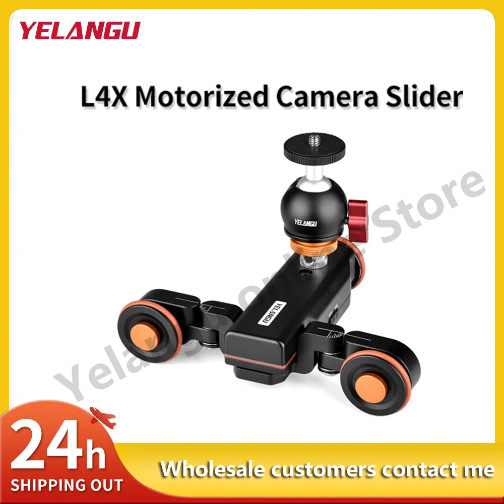 Camera Track Slider YELANGU L4X Motorized Camera Slider Video Dolly Electric Track With Remote For DSLR Camera Camcorder Action Phone