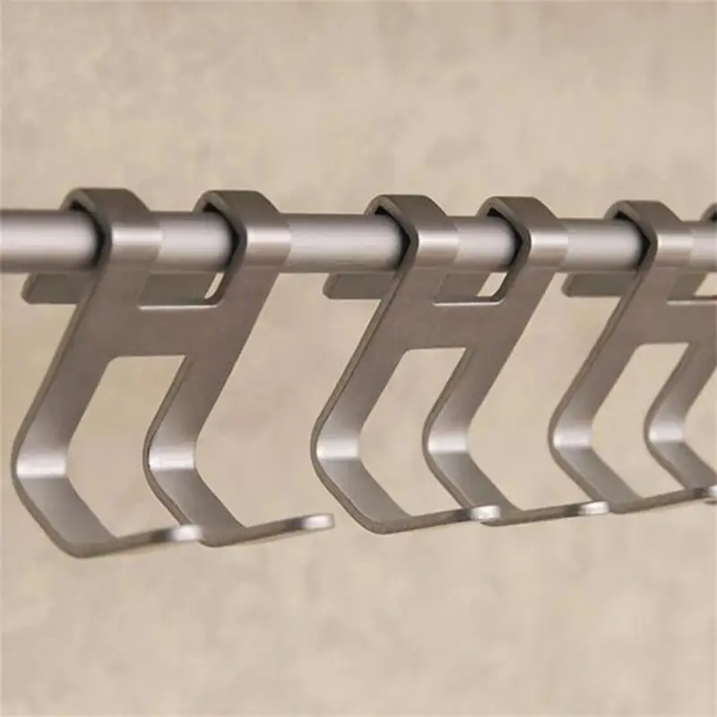 Space Aluminum Metal Shower Frameless Glass Door Hook Free Hole Towel Holder Hanger Bathroom Towel Rack For Bathroom Accessories 5