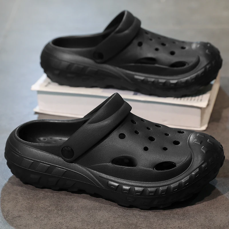Summer Men Slipper Thick Sole Clogs Beach Indoor House Shoes Non-slip Sports Sandals sports shoes sports slippers summer sandals