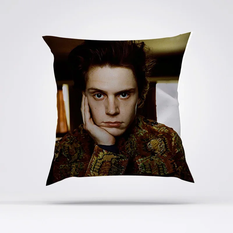 

Evan Peters Car Sofa Pillow Cover Halloween Decoration Home Decor Pillows for Bedroom Bed Cushion Pillowcase 40x40 Short Plush