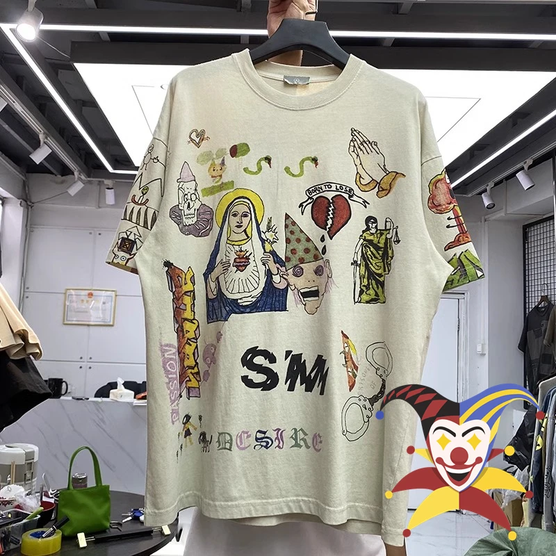 

Футболка Saint Vintage для мужчин и женщин, футболка лучшего качества с изображением персикового граффити, топы, футболки