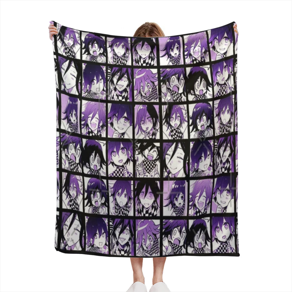 Kokichi Manga Collection Thin Blanket, Fluffy, Soft Bedroom Decor, Sofa Blankets, Comforter, Home and Decoration, Summer