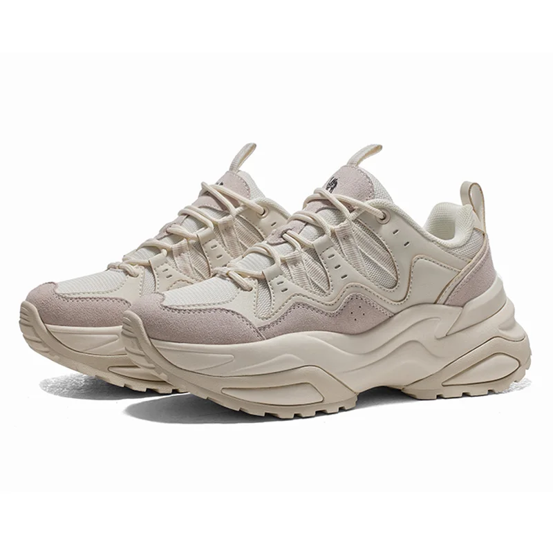 GOLDEN CAMEL Casual Shoes for Women Autumn Women's Sports Shoes Breathable Thick-soled Height-increasing Daddy