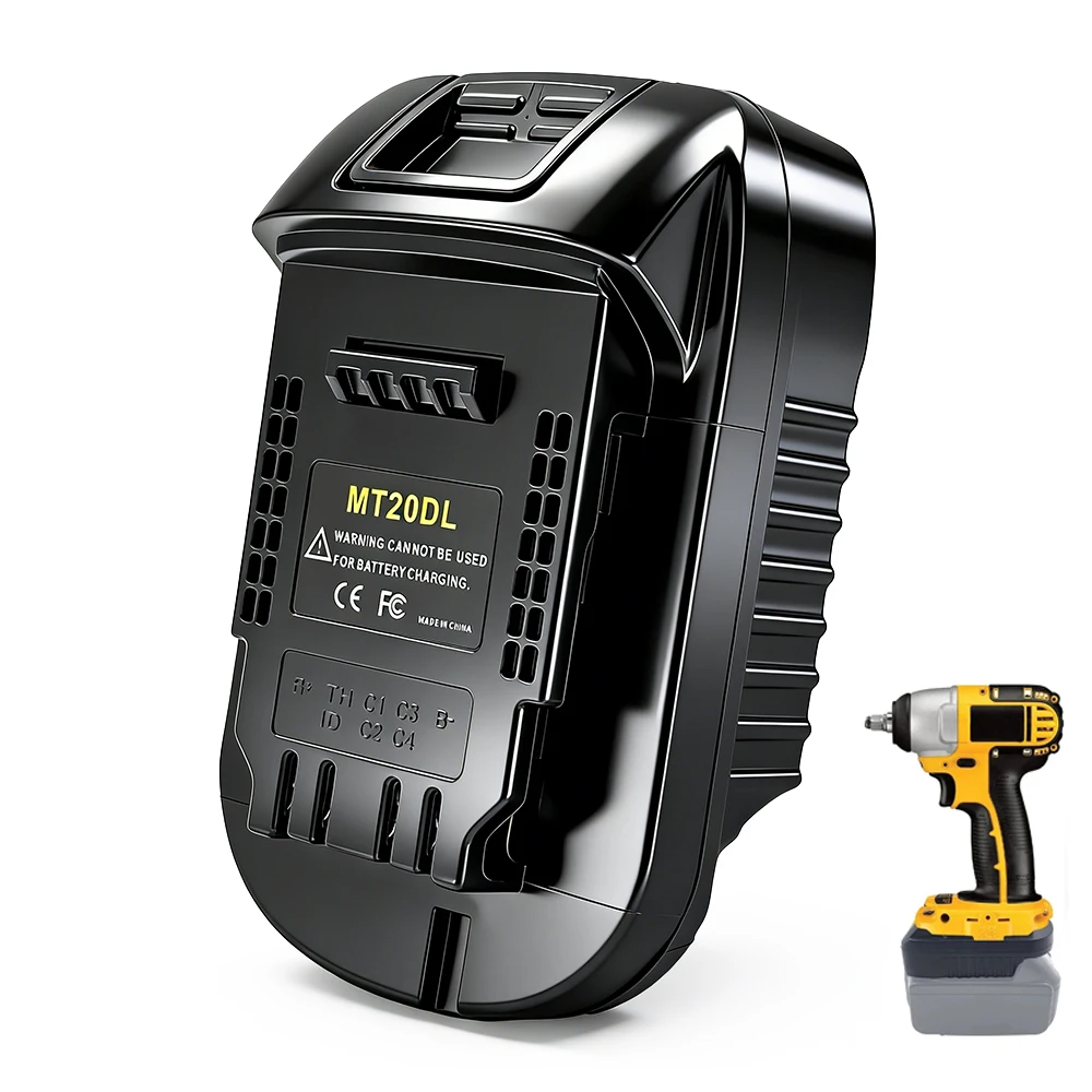 Dewalt용 Makita용 MT20DL 배터리 어댑터, Makita 18V 리튬 배..