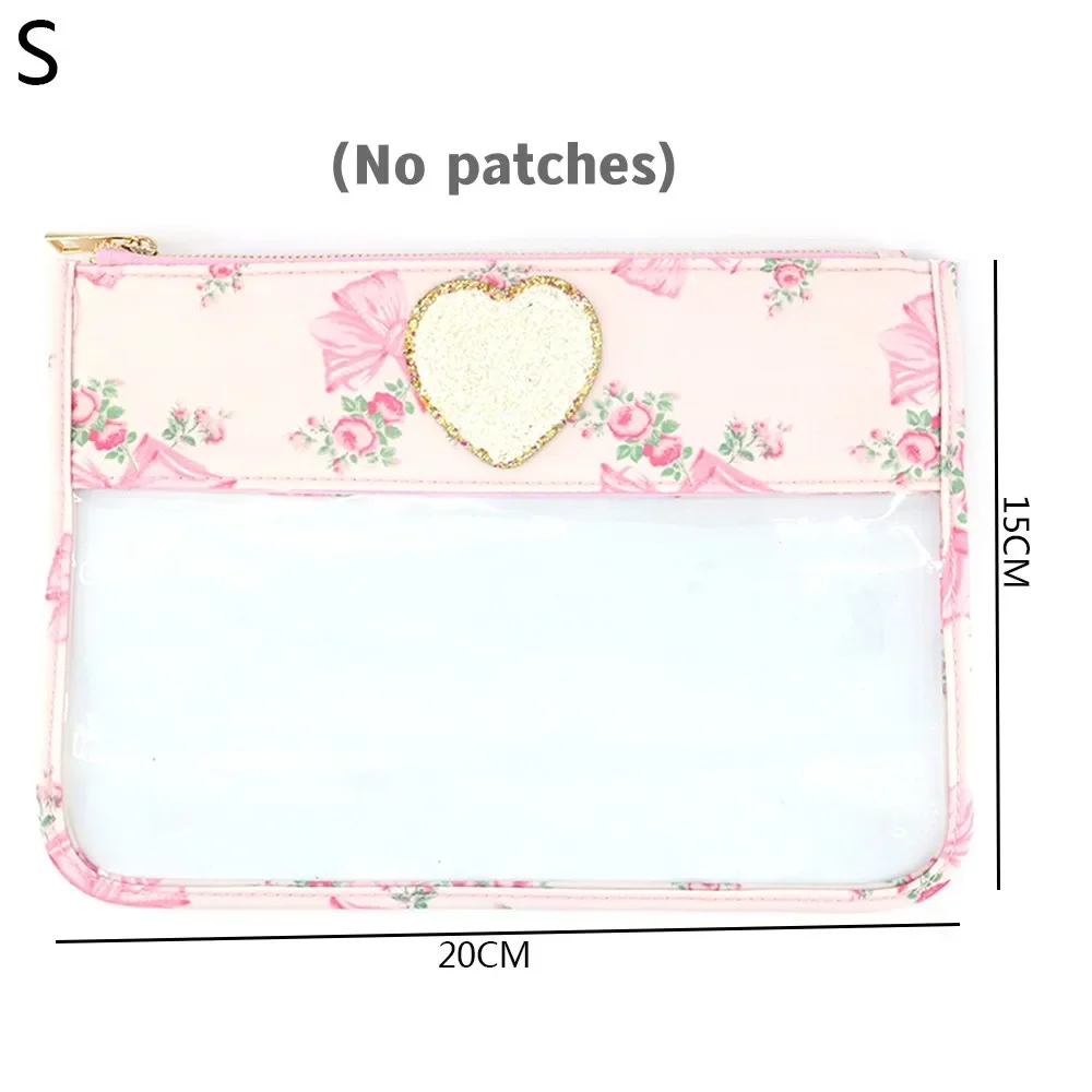 Flowers Bow Printed Nylon Waterproof Travel Make up Pouch Bags Backpack Tote bag Duffle Bag Fanny Pack for Women Girl Ladies 3