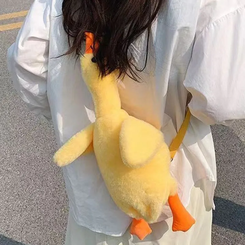Goose One Cute Plush Shoulder Bag Handbag For Woman Versatile Classic Style Messenger High-Quality Luxury Casual Exquisitefemale