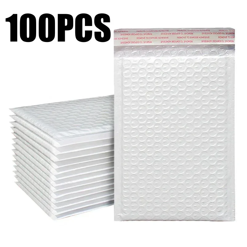 500 PCS White Foam Envelope Bags Self Seal Mailers Padded Shipping Envelopes With Bubble Mailing Bag Shipping Packages Bag