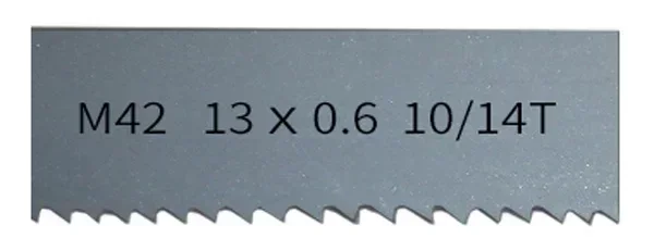 Enhanced Bi-Metal Band Saw Blades - 1/2 Width, 6-14 TPI for Hardwood and Metal Cutting