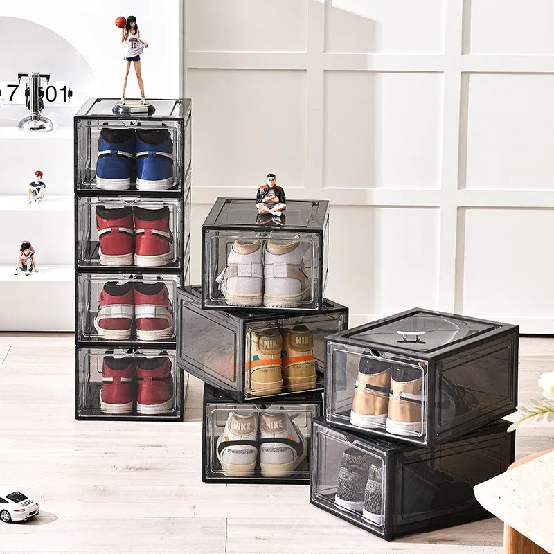 HouseholdShoesStorageBoxCanBeSuperimposedShoesCollectionBox