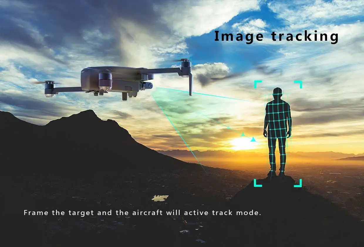 Hubsan Zino Pro Plus 4K Drone, Image tracking Frame the target and the aircraft will active track