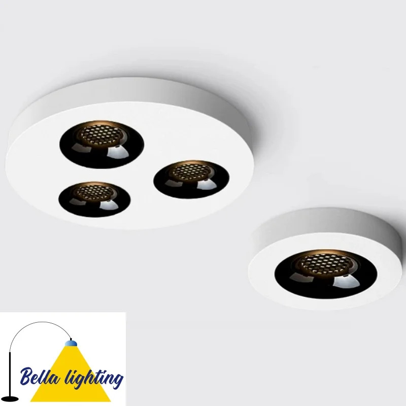 Ultra thin anti glare bright ceiling light with multiple sizes and wattage options. New COB spotlights with honeycomb mesh light led ceiling light ceiling light dimmable spotlights
