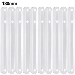 10 - Pack Plastic Drawer Slides - Durable Replacement Drawer Runners (White - 180mm)