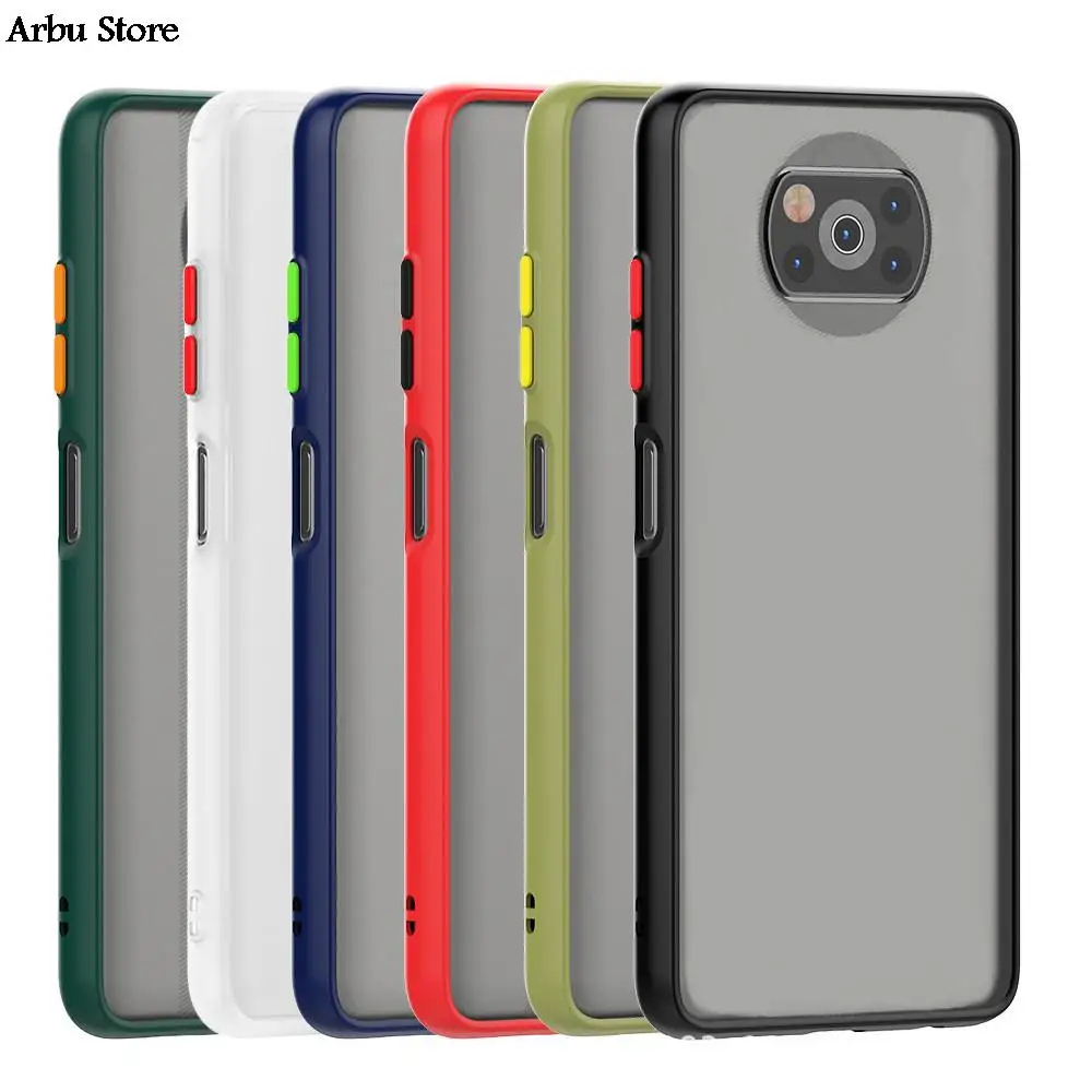 Custodia Per Telefono Per Poco X3 Pro M3 M4 Pro F3 X3 Nfc Custodia Traslucida In Gomma Opaca Siliconica Per Xiaomi Poco X3 Pro F3 M3 M4 Pro Cover