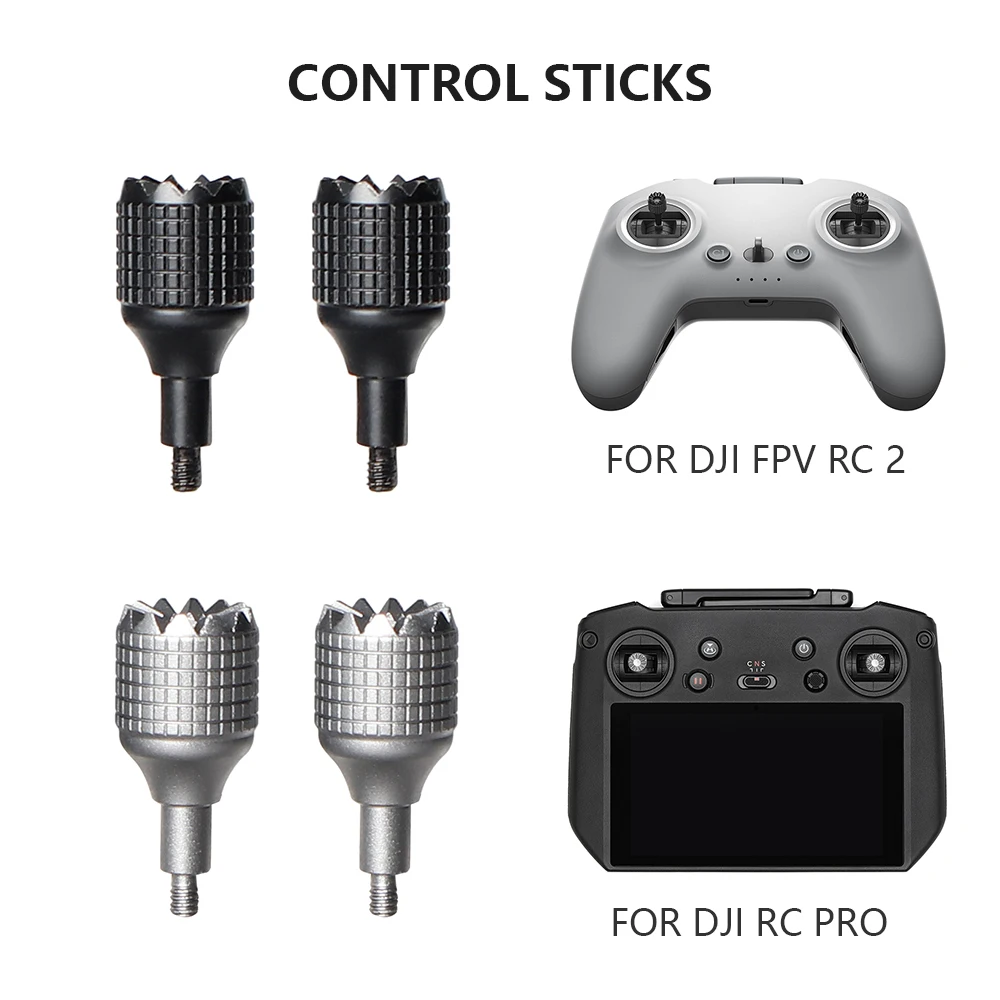 Manette de remplacement pour drone en titane, poignée ergonomique avec texture antidérapante.