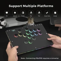 Haute42- COSMOX T16-PU Leverless Controller Joystick For PC/ PS4/PS5 Switch Steam Hitbox Arcade Leather Panel Comfortable Touch - Image 2