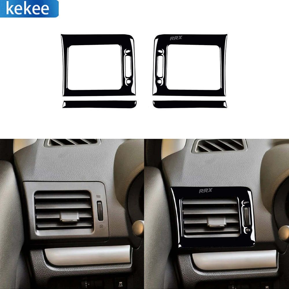 

For Subaru Impreza 2012-2016 XV Crosstrek 2013-2017 Car Piano Black Side Air Outlet Decoration Accessories Sticker