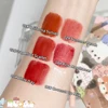 6pcs/set Lip Gloss Cute Box Girls Gift Matte Long Lasting Non-stick Cup Lipgloss Cigarette Tube Lipstick Lip Makeup Cosmetics 4