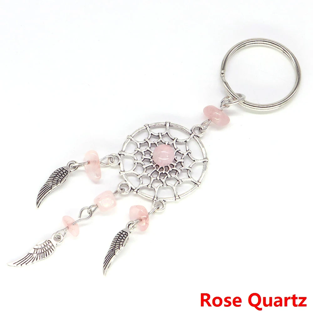 Rose Quartz Charm Pendant-Luck Will Chase You Rose Quartz Charm Pendant-Luck Will Chase You
