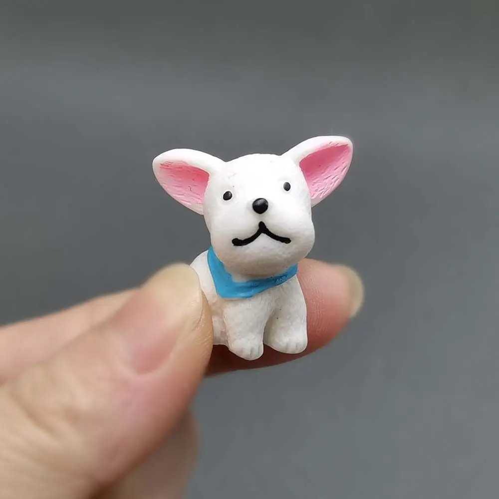 Realistic Mini Resin Dogs Home Decor Cute Animals Puppy Miniature Figurines Model Toy DIY Decoration Dog Ornaments