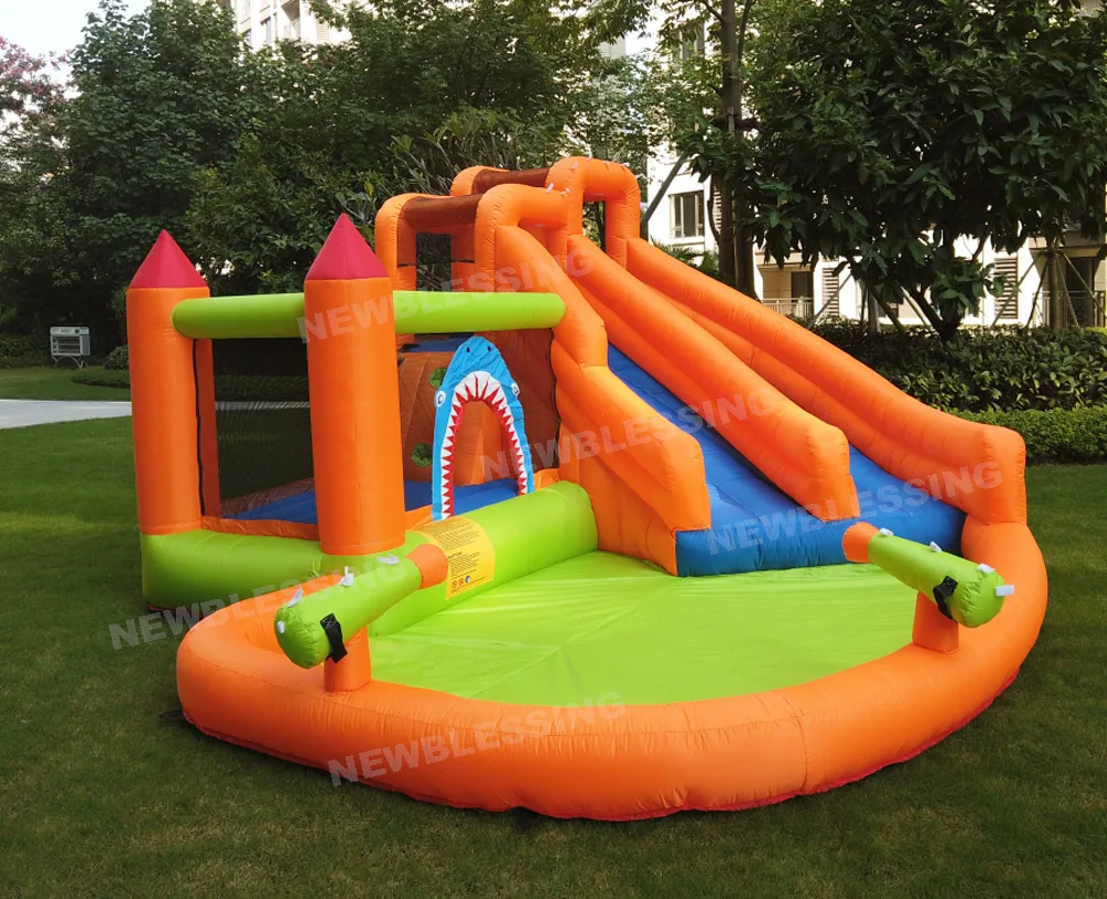 Inflatable Water Slide Backyard Double Slide with Jumping Bouncer Water Slide for Kids Children's Day 2 Inflatable Water Slide Backyard Double Slide with Jumping Bouncer Water Slide for Kids Children's Day 2