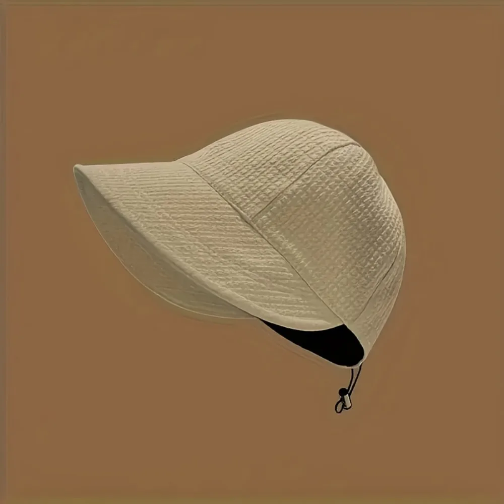 Baseball Caps Sun Hat Sun Protection Hat Women Drawstring Waffle Pattern Spring Summer