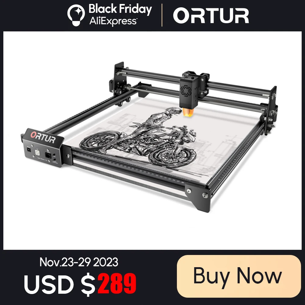 

Fast Delivery ORTUR Lazer Master 2/ PRO Laser Engraving Cutting Machine 32-Bit Motherboard Fixed Focus Laser Printer CNC Router