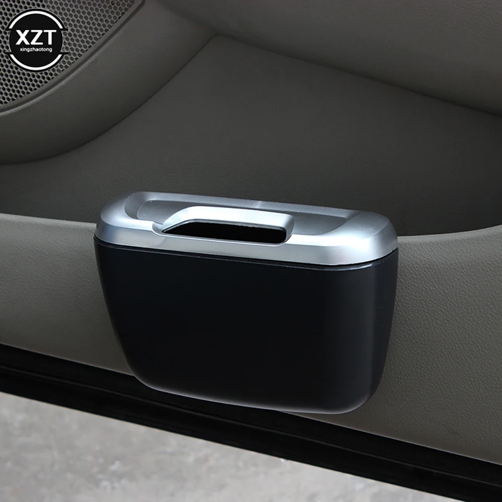 

Mini Car Trash Auto Rubbish Dustbin Trash Can Garbage Dust Case Box Car Storage Case Car Trash Bin Car Accessories