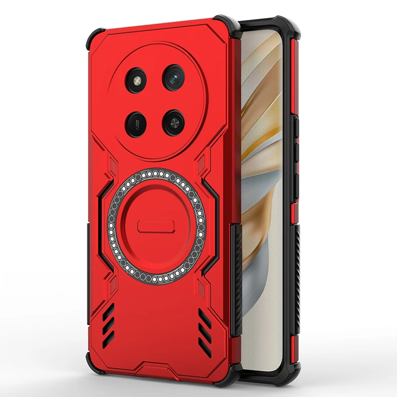 Shockproof Armor Protection Phone Case with Car Magnetic Holder
