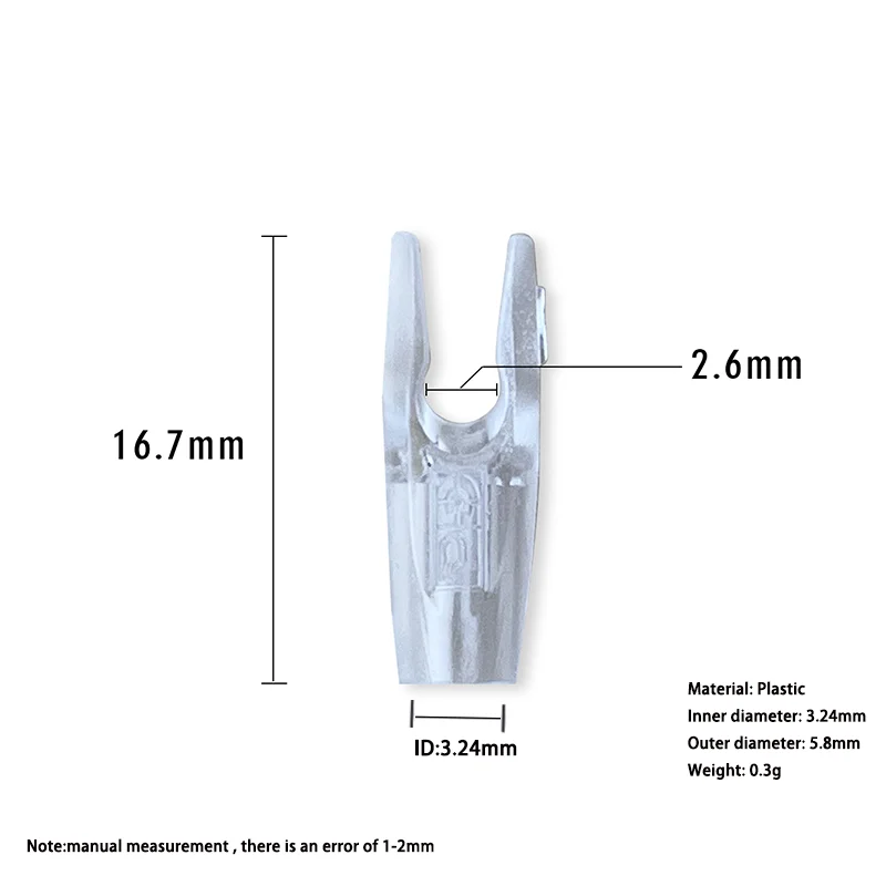 Pin Cocche Per Frecce Da Tiro Con Arco - 50 Pezzi In Plastica Arancione Trasparente | Per ID4.2mm E ID6.2mm - Foto 6